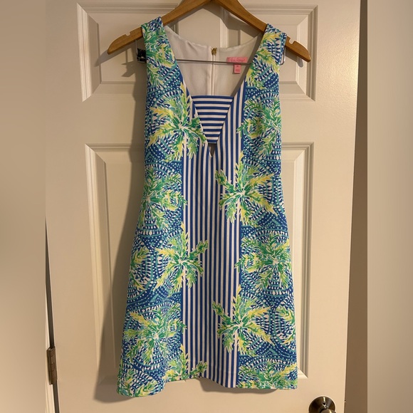 Lilly Pulitzer | Dresses | Lilly Pulitzer Blue Tropical Dress | Poshmark